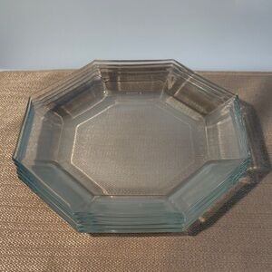 5 Elegant Slcoloc Clear Glass Plates